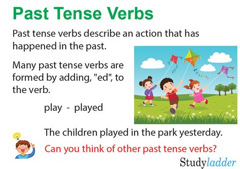past tense ppt for kids.